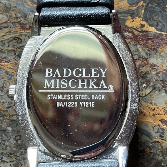 BADGLAY MISCHKA RHINESTONE DESIGN STAINLESS STILL WATCH - Picture 6 of 11